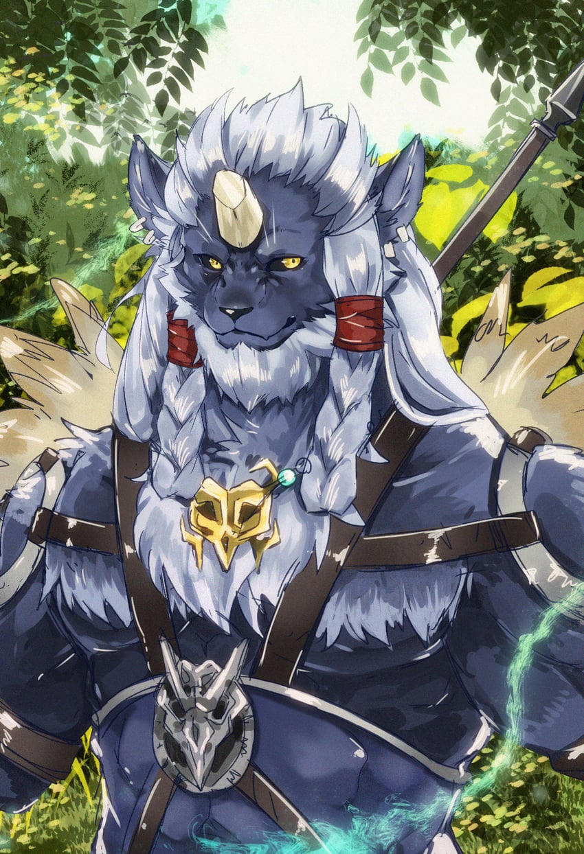 kimahri ronso (final fantasy and 1 more) drawn by ao_gravity
