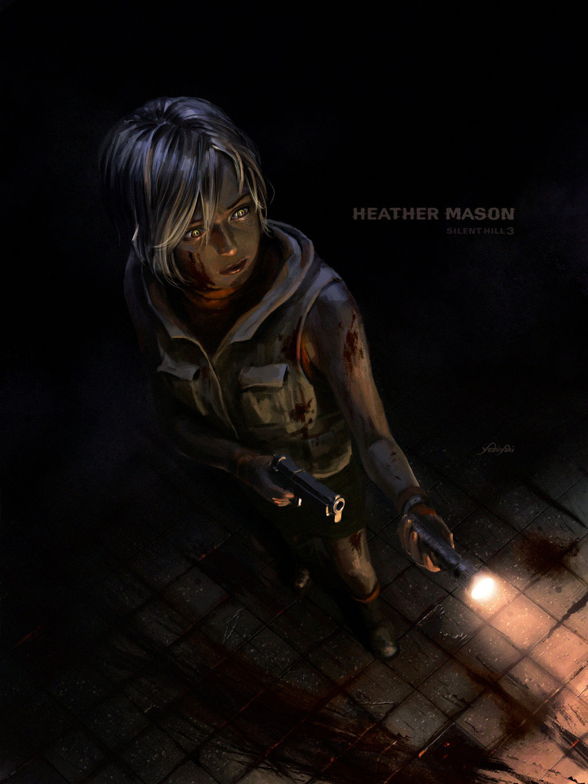 heather mason (silent hill and 1 more) drawn by cassio_yoshiyaki