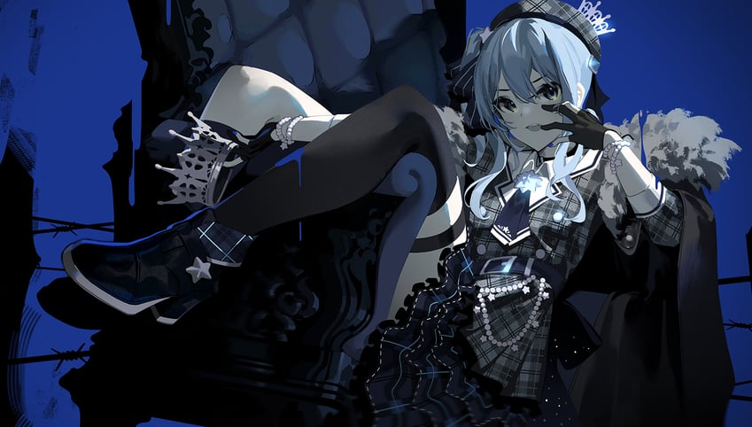 hoshimachi suisei (hololive and 1 more) drawn by mania_(fd6060_60)