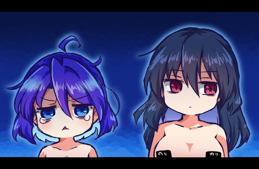 iizunamaru megumu and tenkyuu chimata (touhou) drawn by pote_(ptkan)