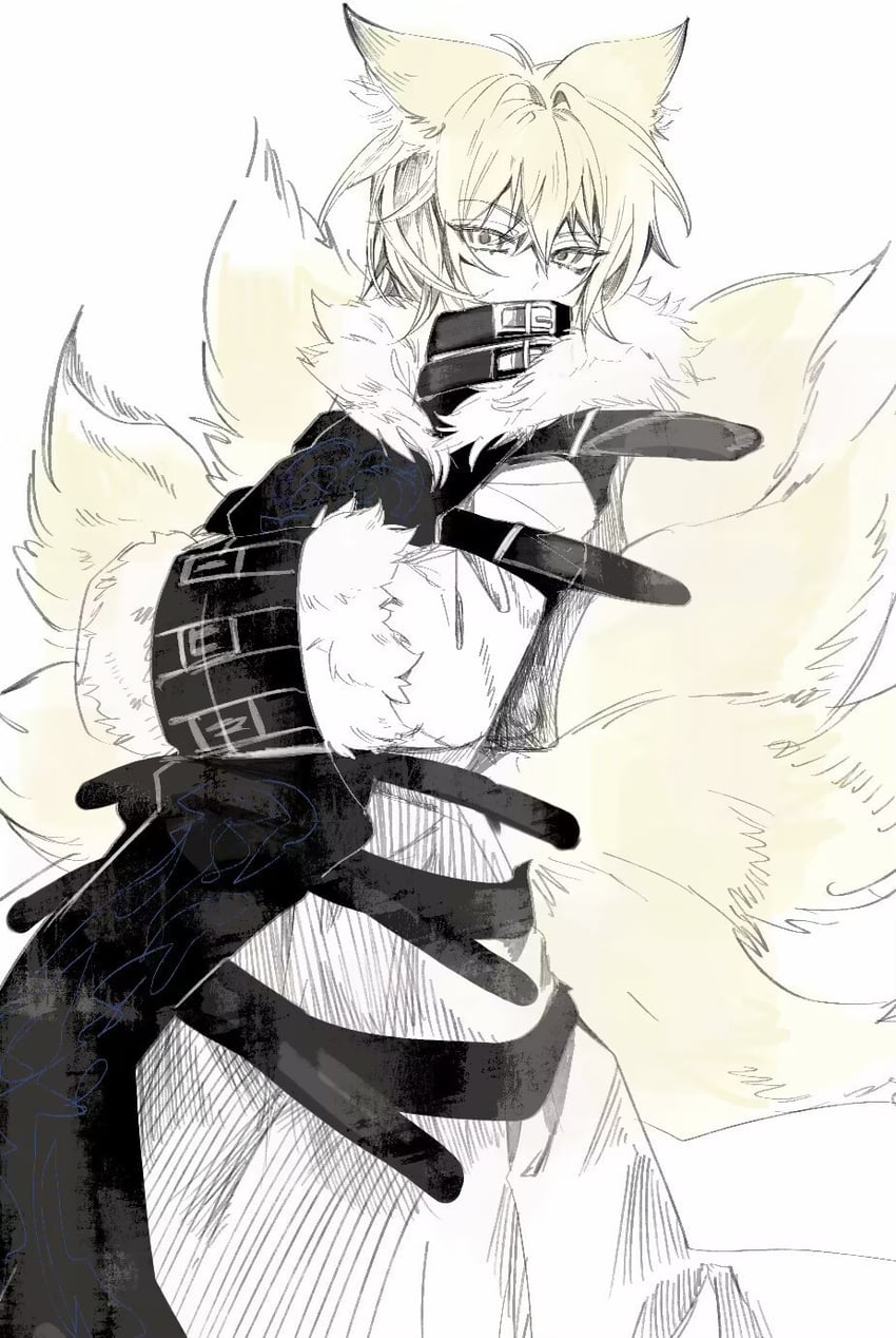yakumo ran (touhou and 2 more) drawn by xian_qishui