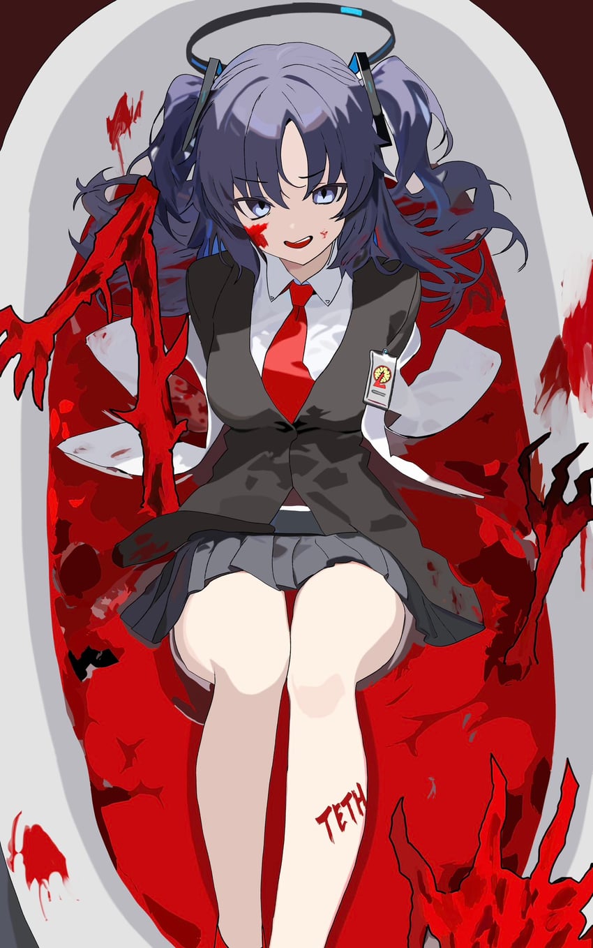 yuuka and bloodbath (blue archive and 3 more) drawn by 218_(niiya)