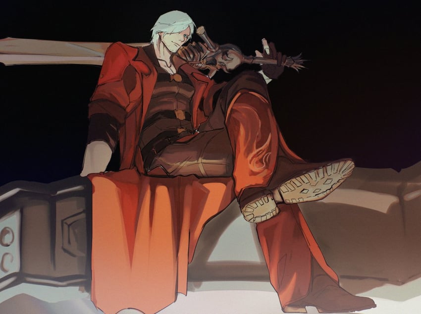 dante (devil may cry and 1 more) drawn by minoxis