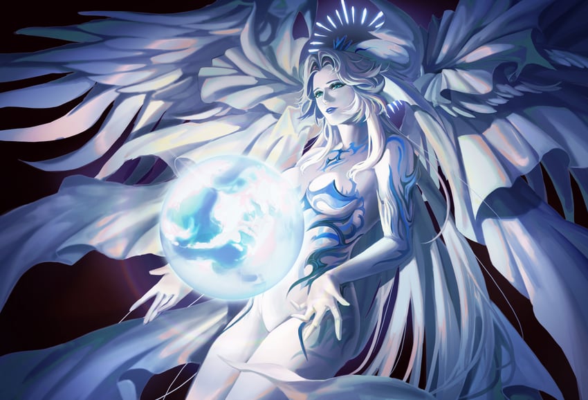 hydaelyn (final fantasy and 1 more) drawn by on_(isk1812)