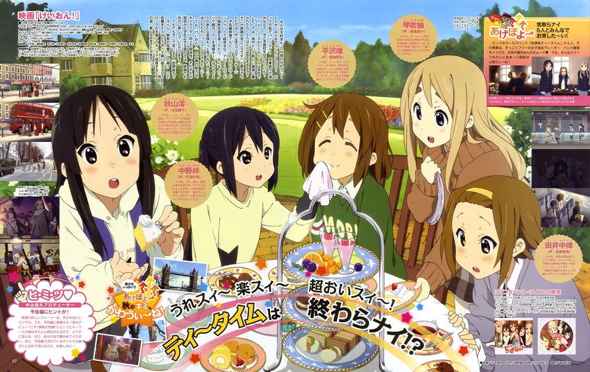 akiyama mio, nakano azusa, hirasawa yui, tainaka ritsu, and kotobuki tsumugi (k-on! and 1 more) drawn by maruki_nobuaki