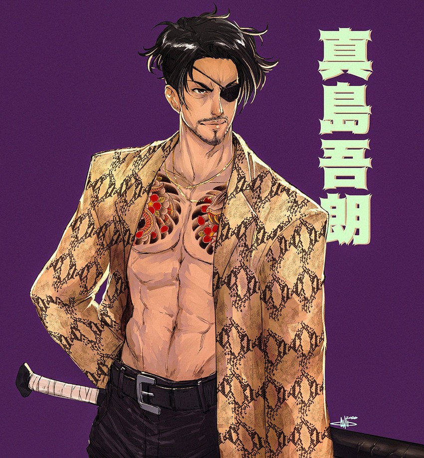 majima goro (ryuu ga gotoku) drawn by david_liu