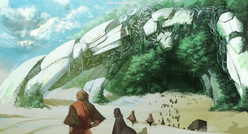 pixiv fantasia and 1 more drawn by et.m