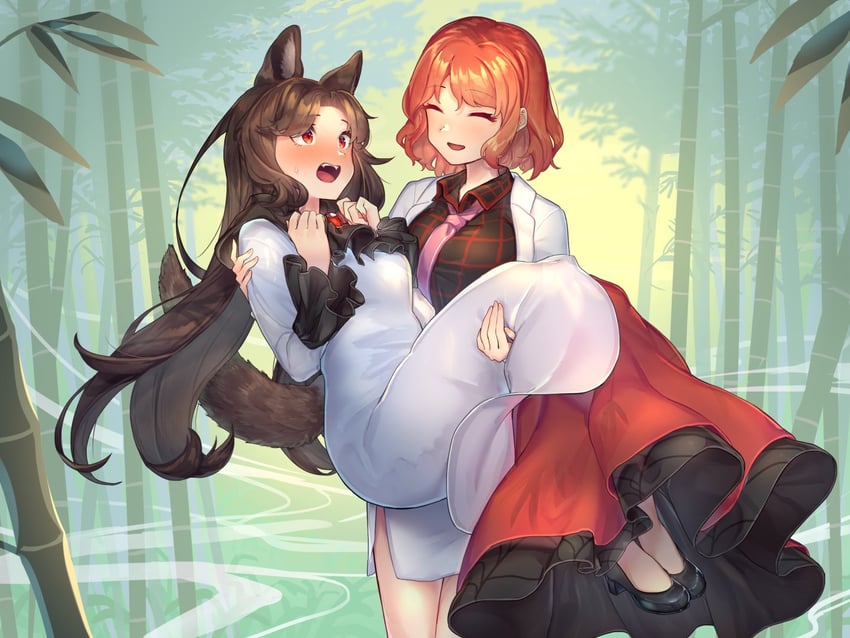 imaizumi kagerou and horikawa raiko (touhou) drawn by wankosoba_(wanwan_soba)