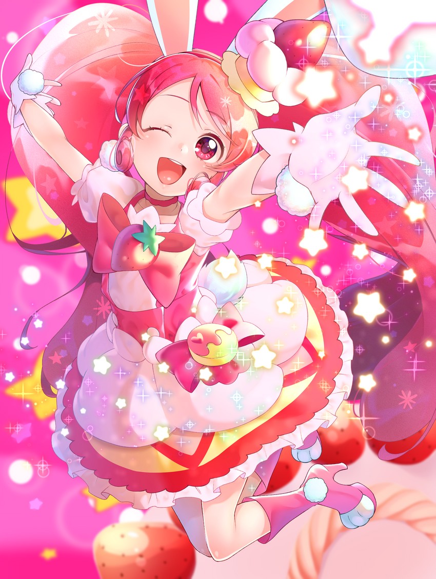 usami ichika and cure whip (precure and 1 more) drawn by yupiteru