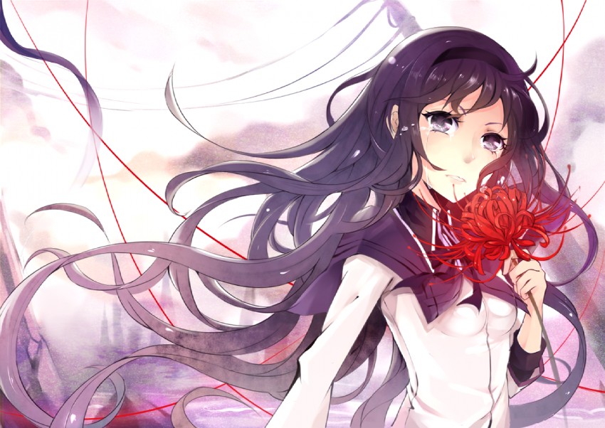 akemi homura (mahou shoujo madoka magica) drawn by hana's_(sora_no_kioku)