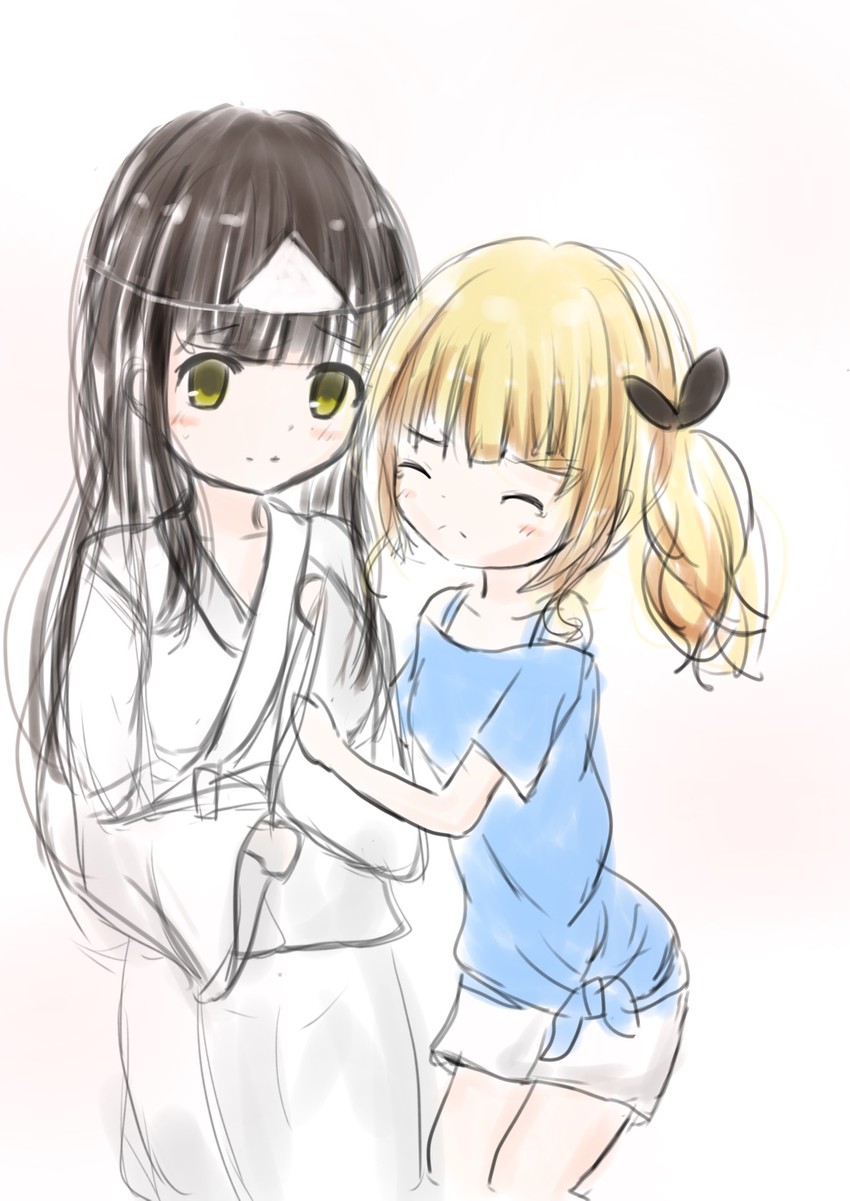 kirima syaro and ujimatsu chiya (gochuumon wa usagi desu ka?) drawn by sabata_yoshi