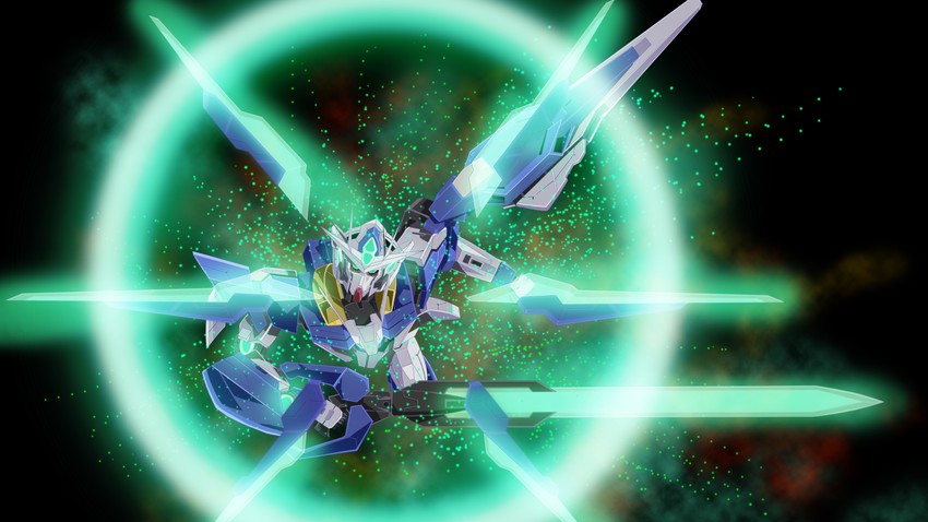 00 qan[t] (gundam and 2 more) drawn by kirishima_juukougyou