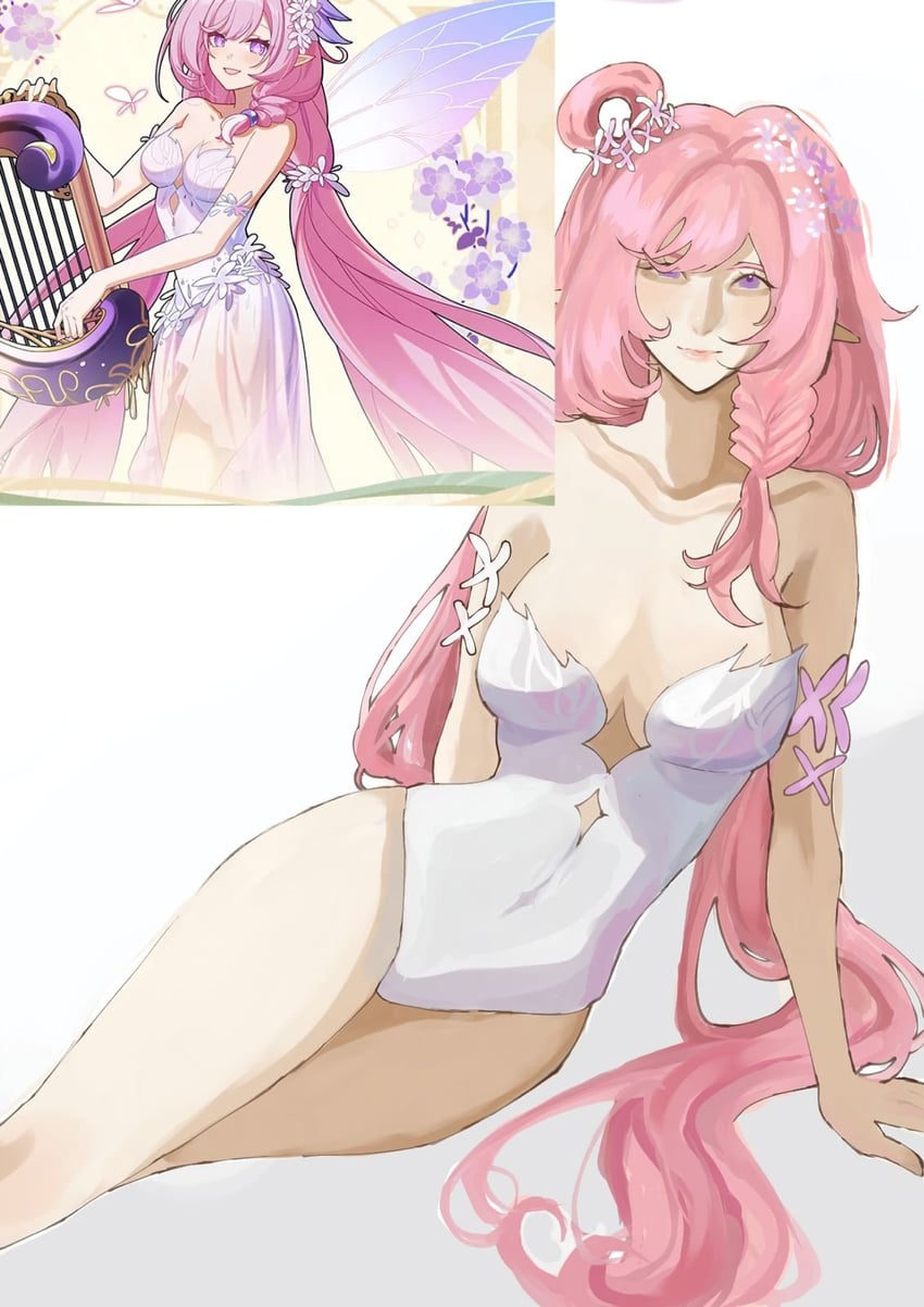 elysia (honkai and 1 more) drawn by sunny_(sunnyy_y1)