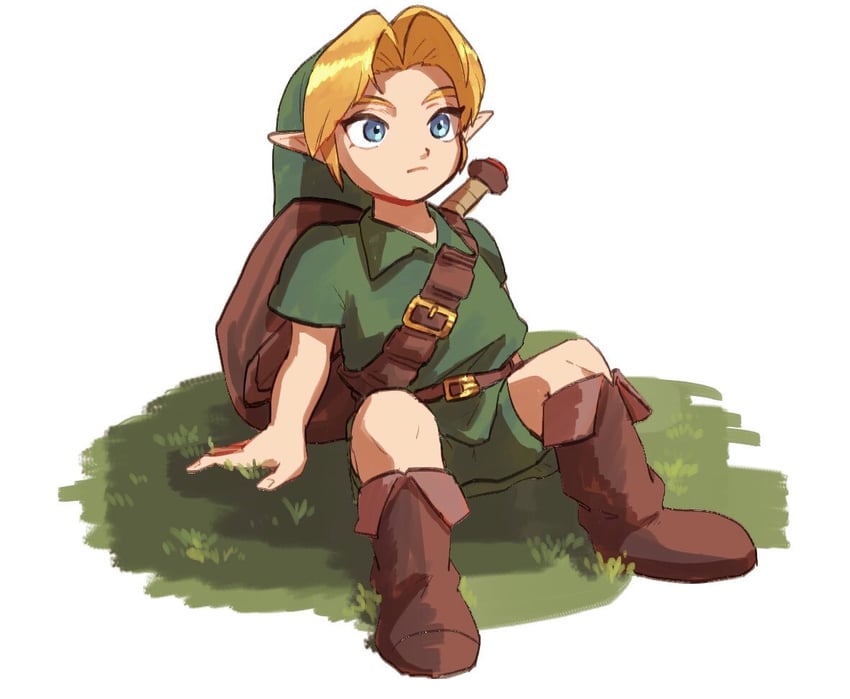link and young link (the legend of zelda and 1 more) drawn by yamori_(yamoooon21)