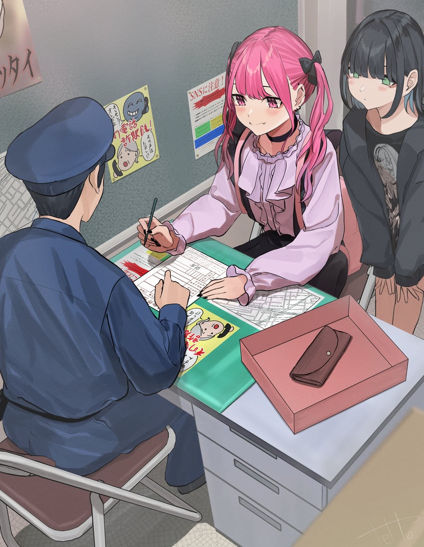 hinamizawa hinami and igarashi ritsu (original) drawn by tetto_(onnoveltet)