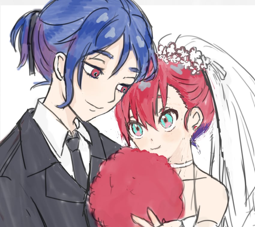 amate yuzuriha and shuji ito (gundam and 1 more) drawn by mimosaamola