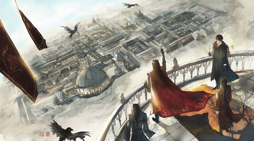 amon, mr. door, antigonus, and blood emperor (lord of the mysteries) drawn by chutianzhiyun