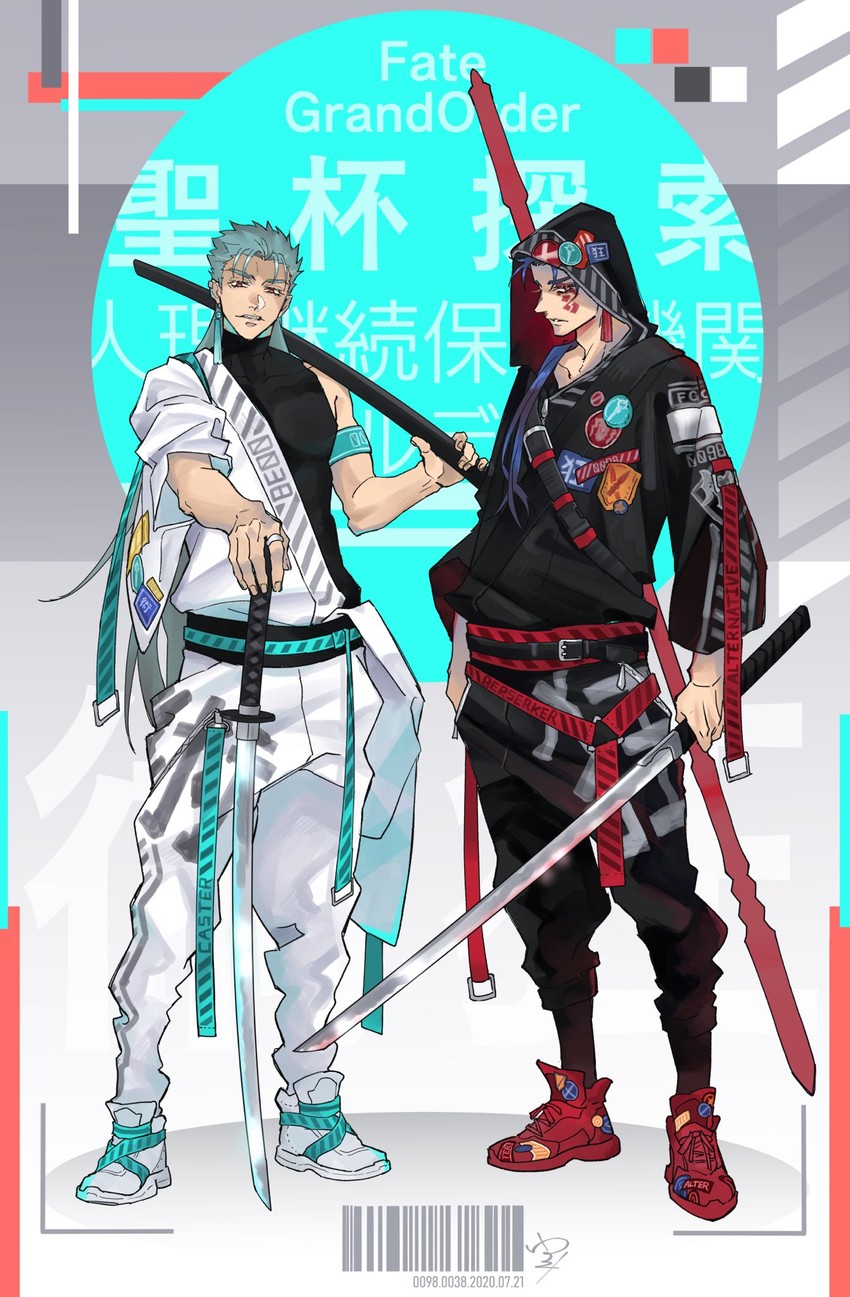 cu chulainn alter and cu chulainn (fate and 1 more) drawn by blooming_yuki