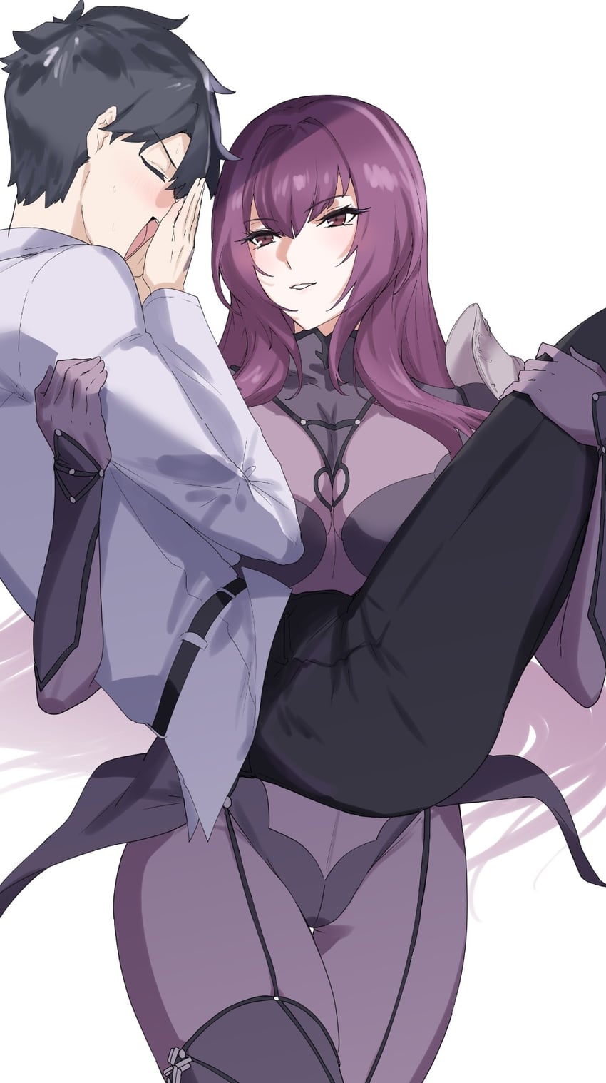 fujimaru ritsuka and scathach (fate and 1 more) drawn by mogi_yasunobu
