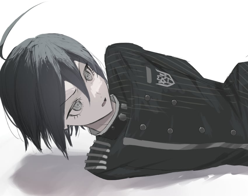 saihara shuichi (danganronpa and 1 more) drawn by sukizukiko