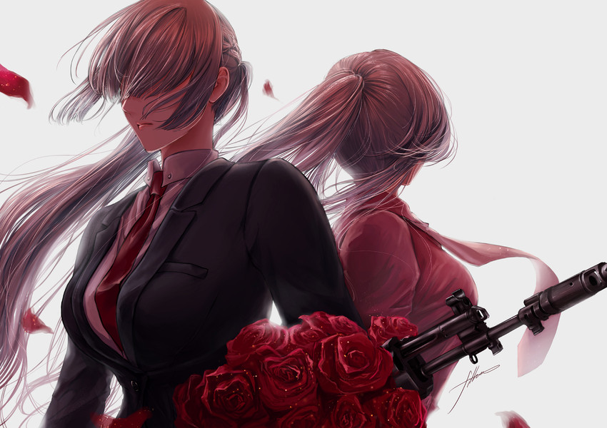 ak-12 and ak-15 (girls' frontline) drawn by filha