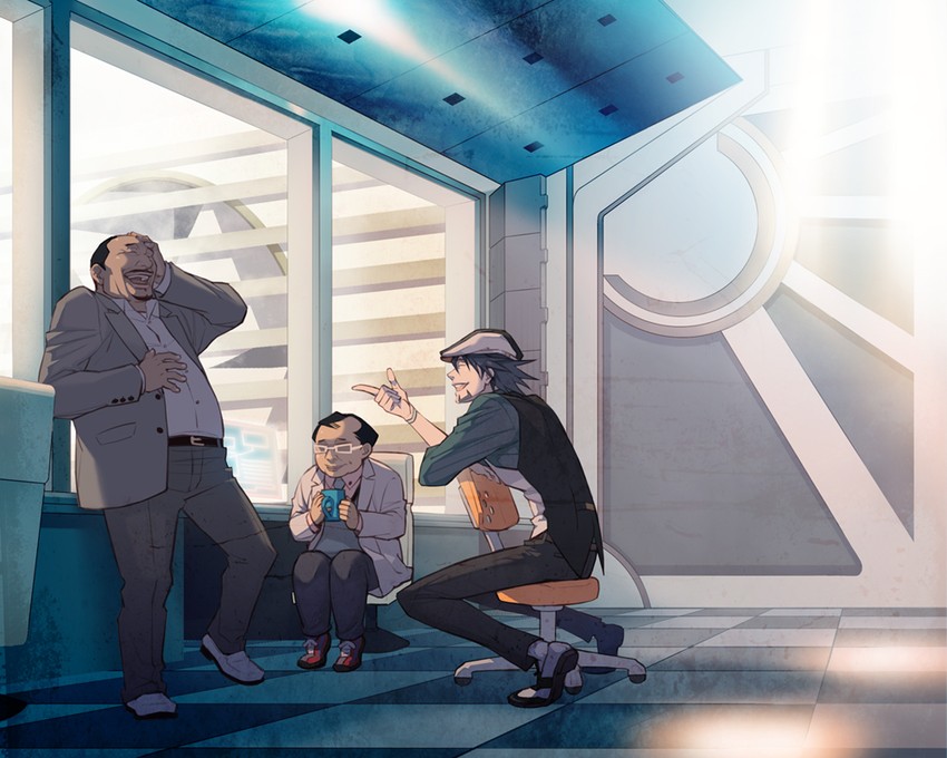 kaburagi t. kotetsu, saitou, and ben jackson (tiger & bunny) drawn by yamashita_nanao