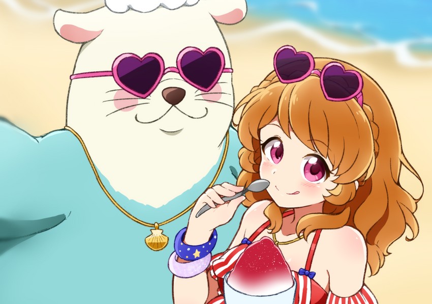 ozora akari and oozorakko (aikatsu!) drawn by mijumaruko