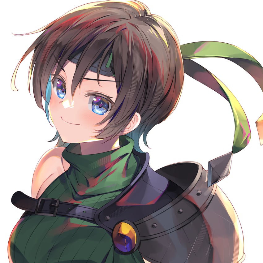yuffie kisaragi (final fantasy and 1 more) drawn by bucchake_(asami)
