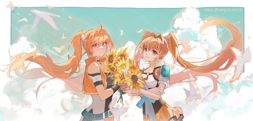 estelle bright (eiyuu densetsu and 4 more) drawn by anrower and yazawa_yuki