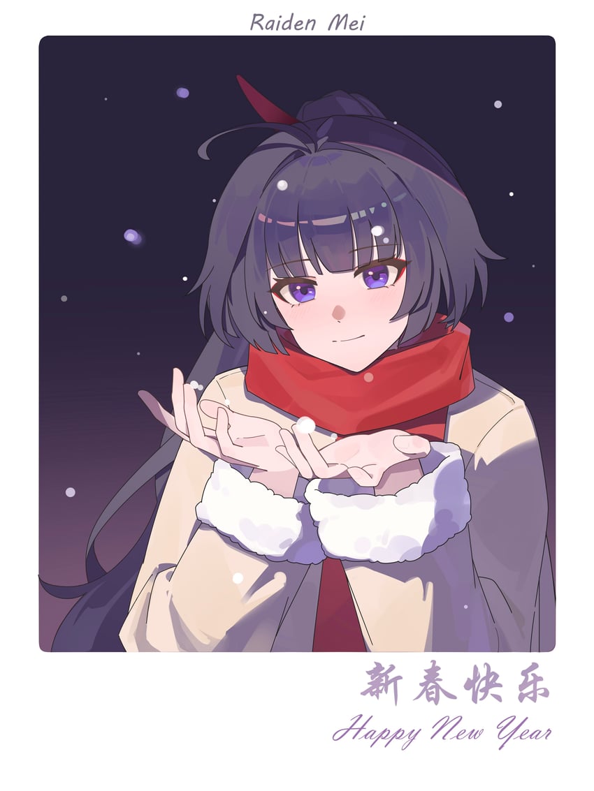 raiden mei (honkai and 1 more) drawn by mayyy