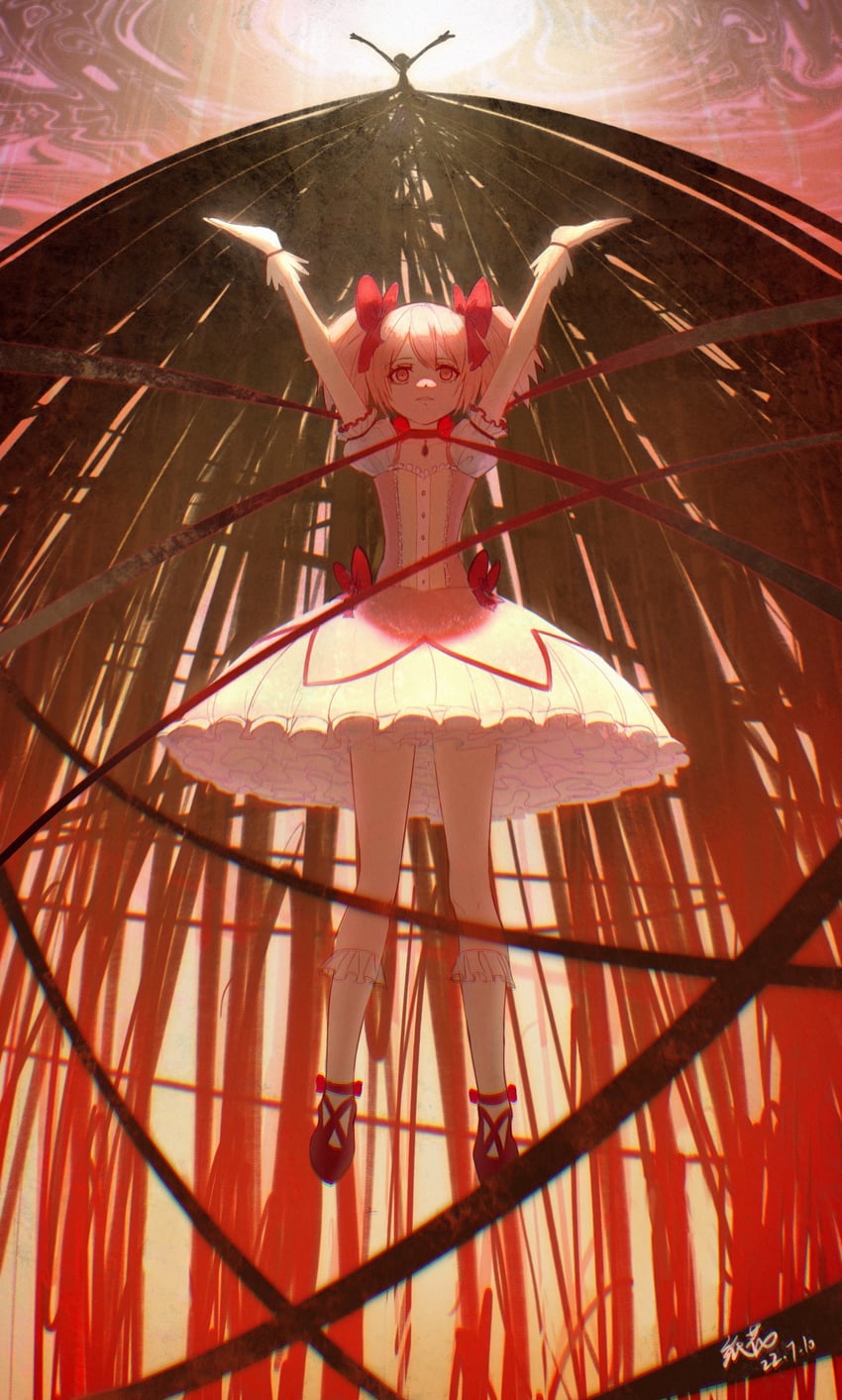 kaname madoka and kriemhild gretchen (mahou shoujo madoka magica) drawn by meiali_de_zhi_meigui