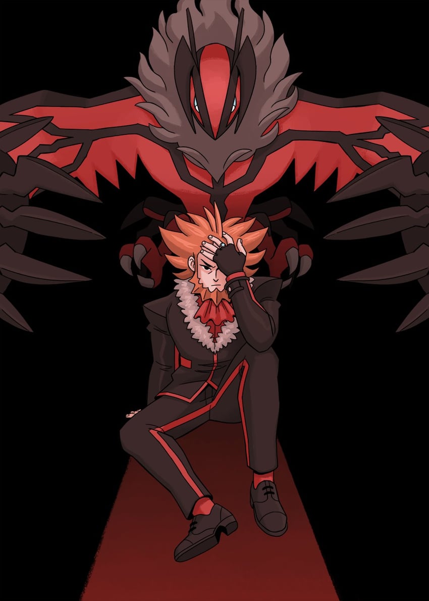 lysandre and yveltal (pokemon and 1 more) drawn by effie_lealand