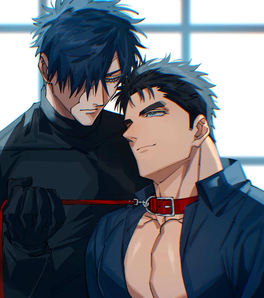kokado shido and kokuryu kai (original) drawn by domo_(domo_kizusuki)