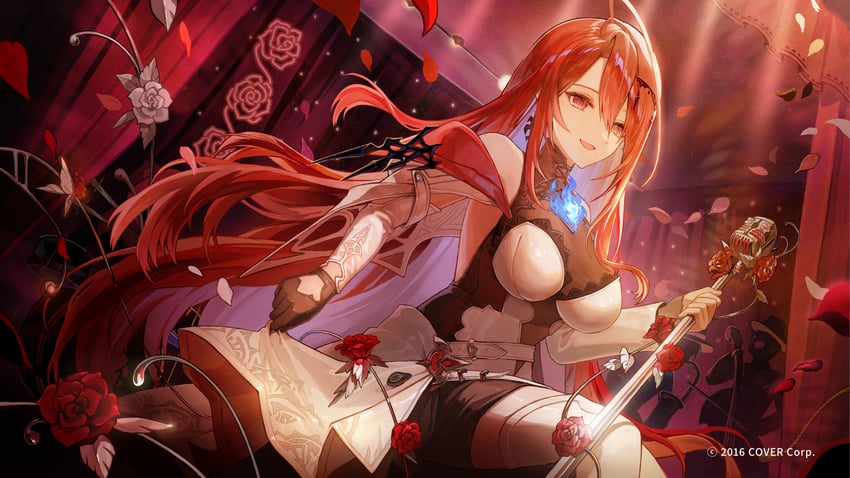 elizabeth rose bloodflame (hololive and 1 more) drawn by happyongdal