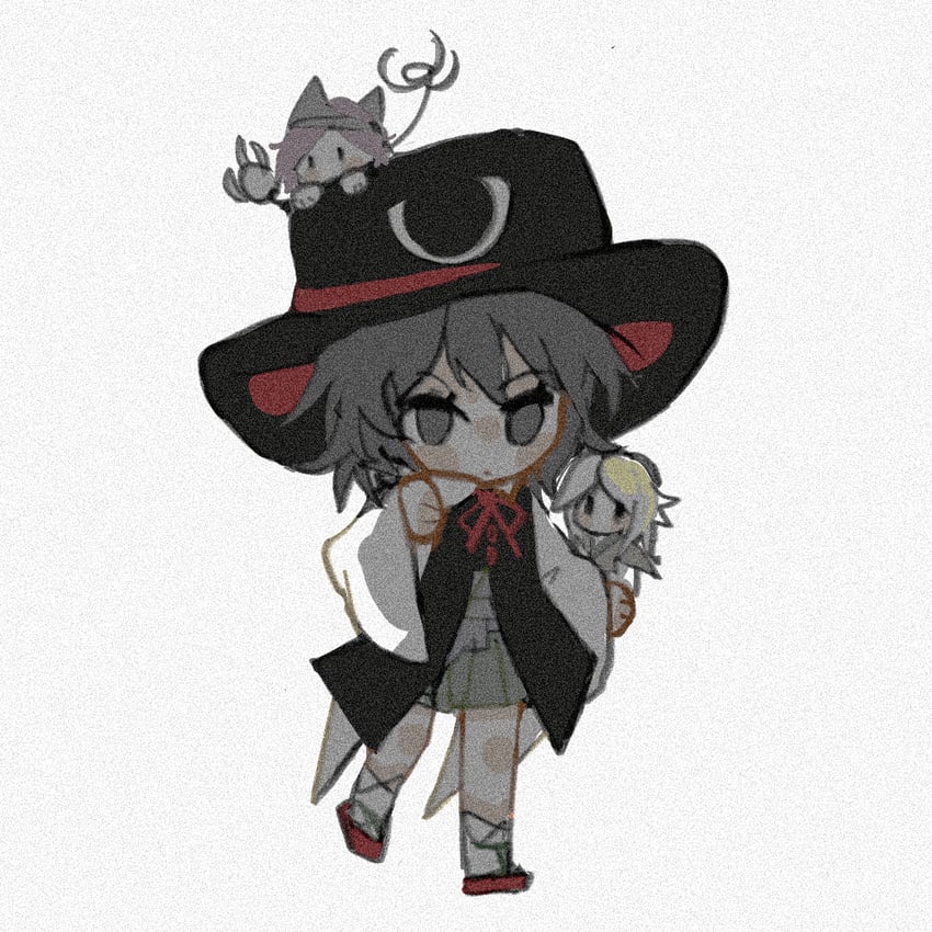 enraku tsubakura, houlen yabusame, and shion (len'en) drawn by shengji