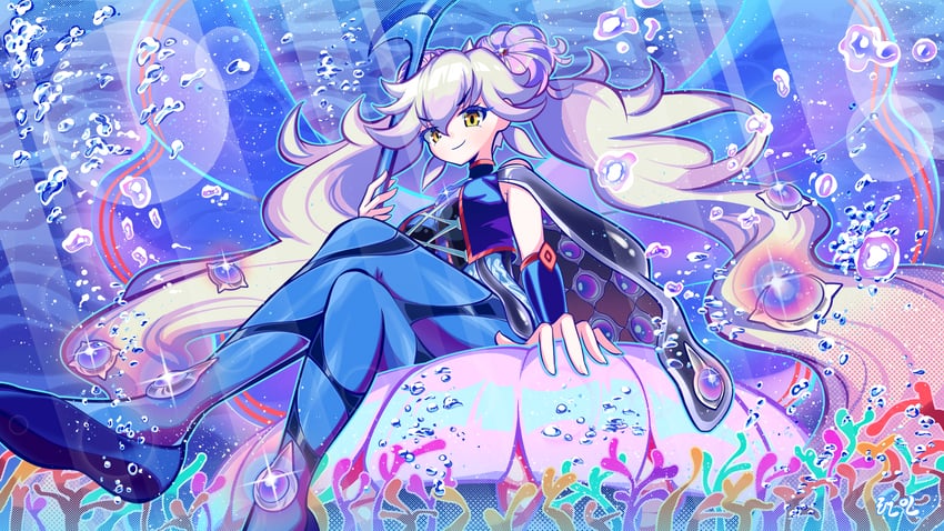 marincess aqua argonaut (yu-gi-oh!) drawn by hyeonin_gentora