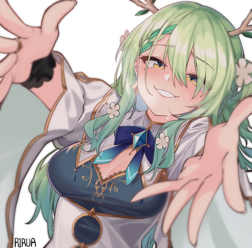 ceres fauna (hololive and 1 more) drawn by rirua_(kjom802)