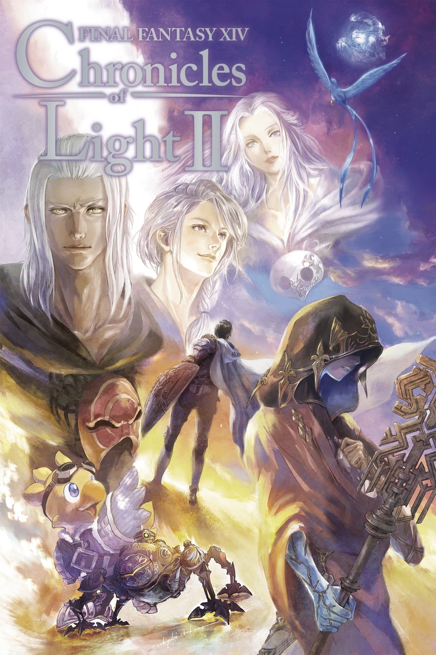 warrior of light, g'raha tia, venat, adventurer, emet-selch, and 5 more (final fantasy and 1 more) drawn by itahana_toshiyuki