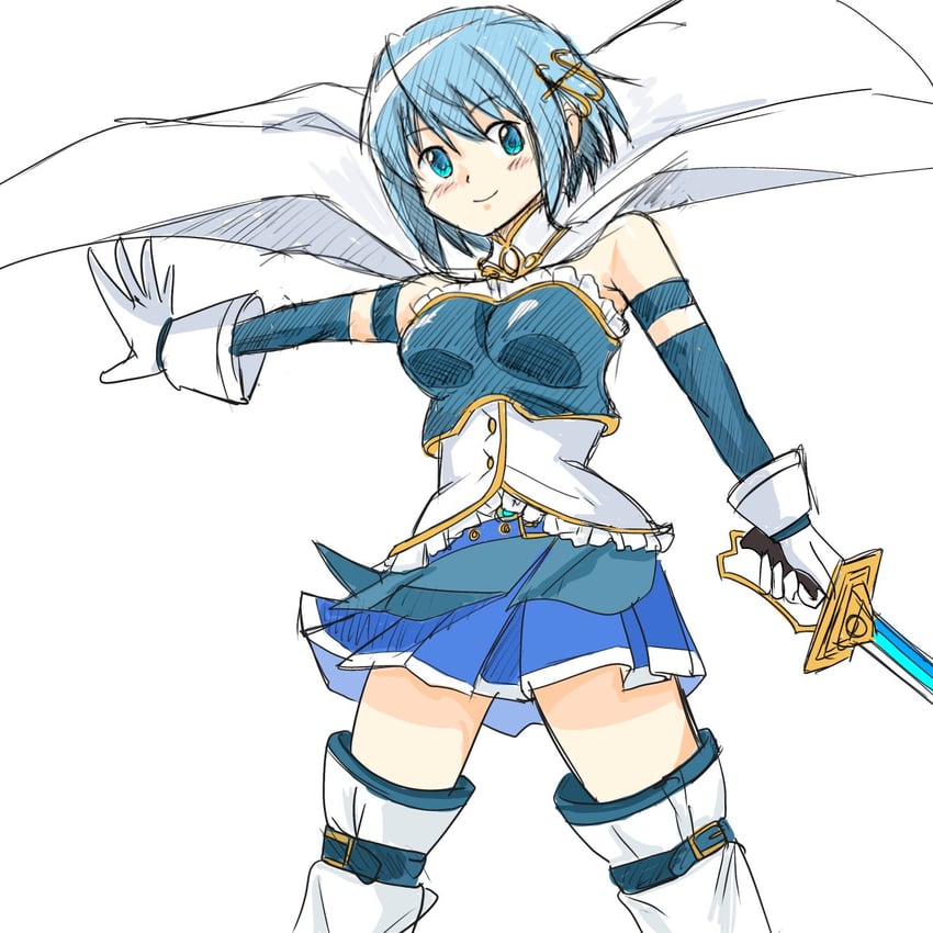 miki sayaka (mahou shoujo madoka magica) drawn by kaede_agtm