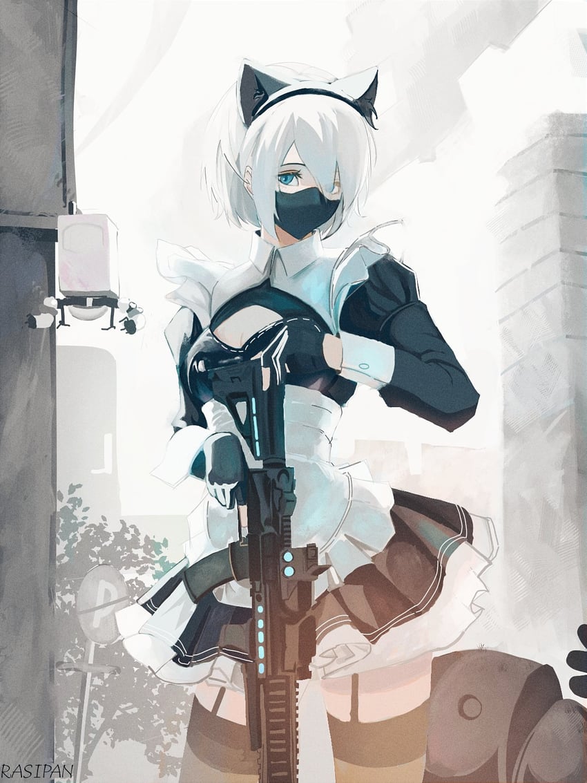 2b and pod (nier and 1 more) drawn by rasipan