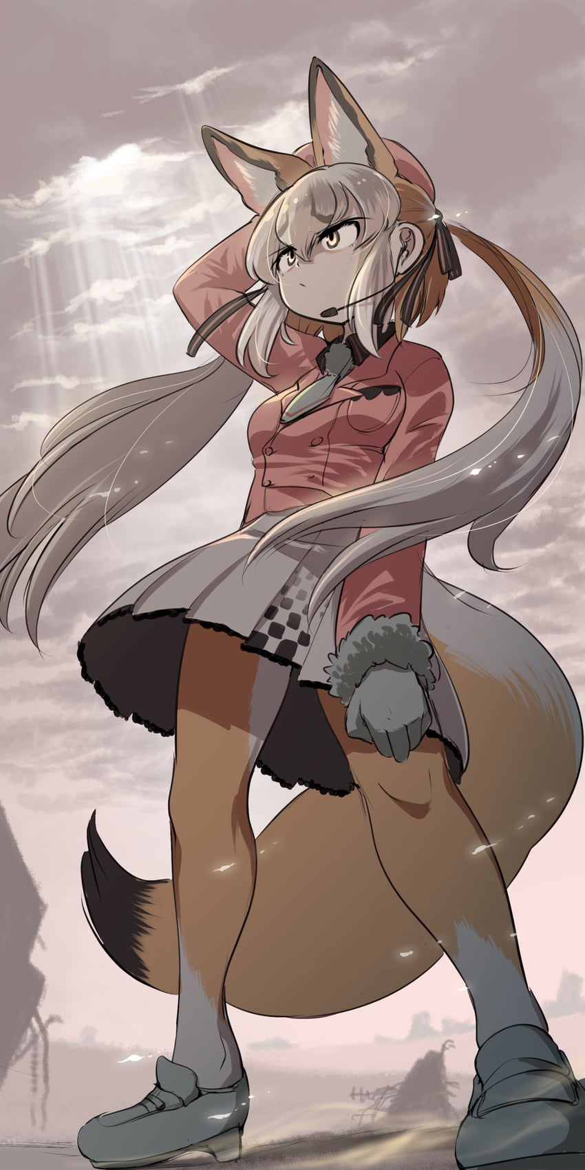 island fox (kemono friends and 1 more) drawn by mcgunngu