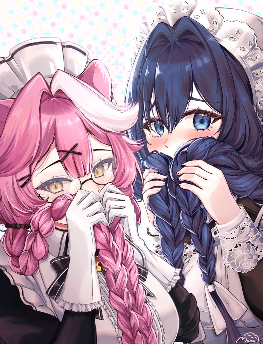 ouro kronii and raora panthera (hololive and 1 more) drawn by manaryuujin