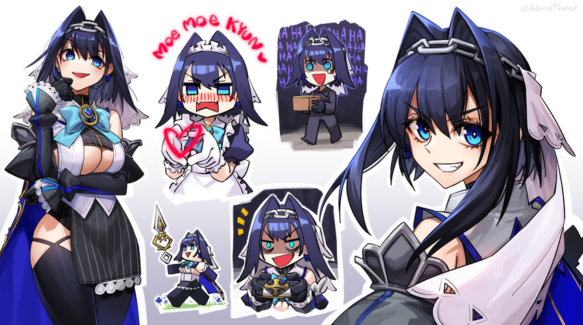 ouro kronii (hololive and 1 more) drawn by adarin