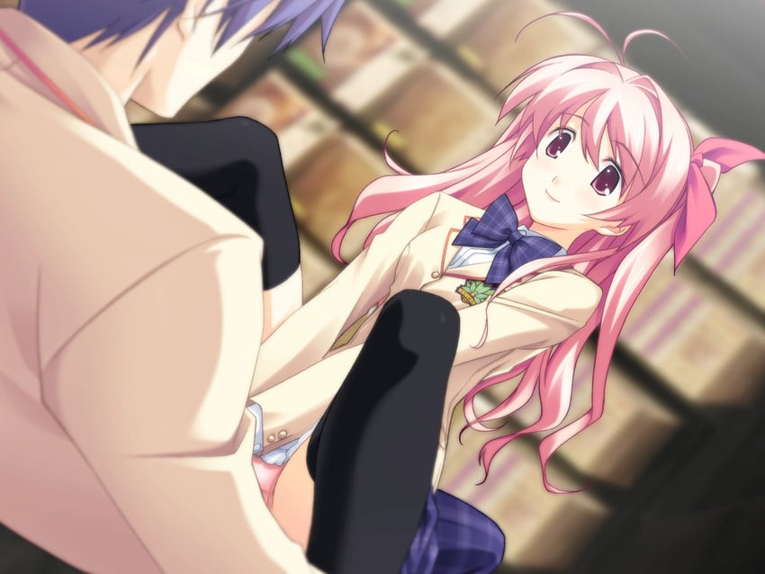sakihata rimi and nishijou takumi (chaos;head) drawn by matsuo_yukihiro