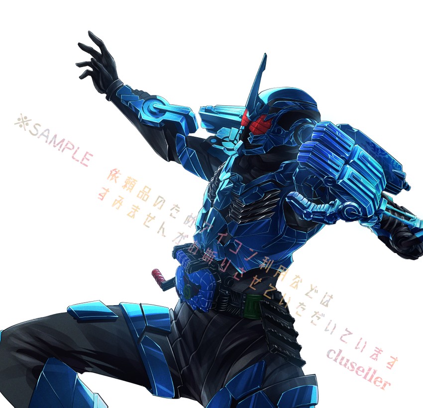 kamen rider grease and kamen rider grease blizzard (kamen rider and 1 more) drawn by cluseller