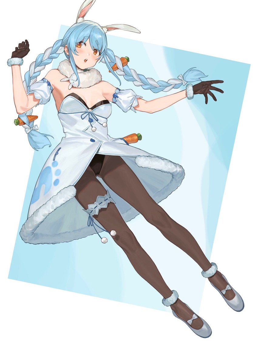 usada pekora and don-chan (hololive) drawn by r_u_i_(s_1cll)