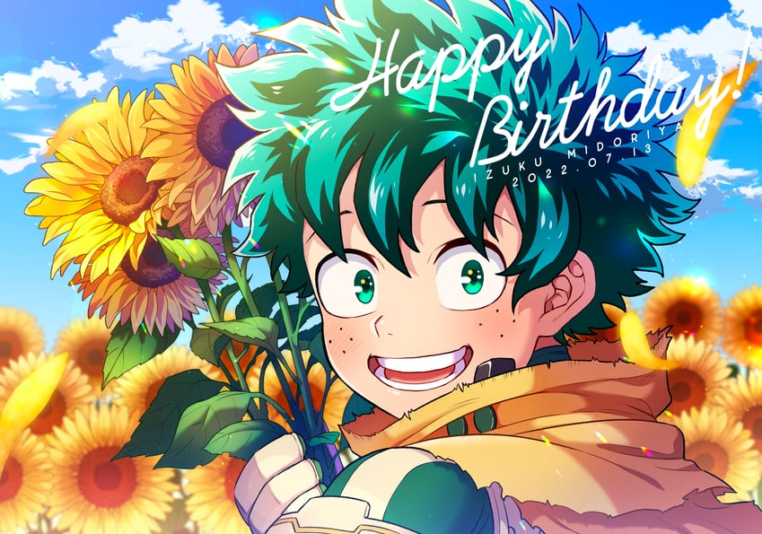 midoriya izuku (boku no hero academia) drawn by misu_(ms.)