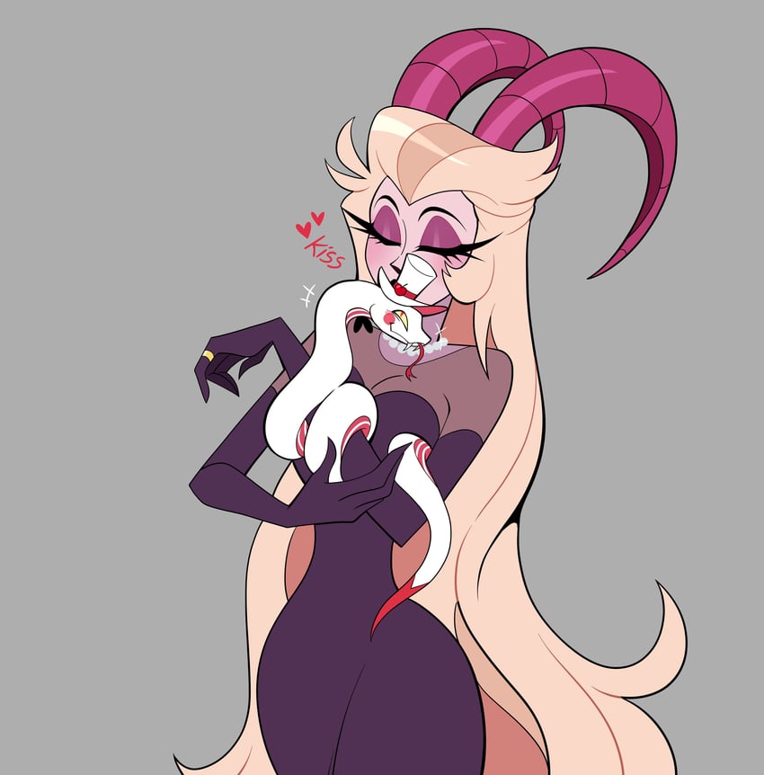 lucifer morningstar and lilith (hazbin hotel) drawn by chandllucky