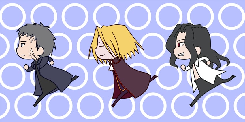 michael roa valdamjong, nrvnqsr chaos, and wallachia (tsukihime and 2 more) drawn by kurokaze_takaomi