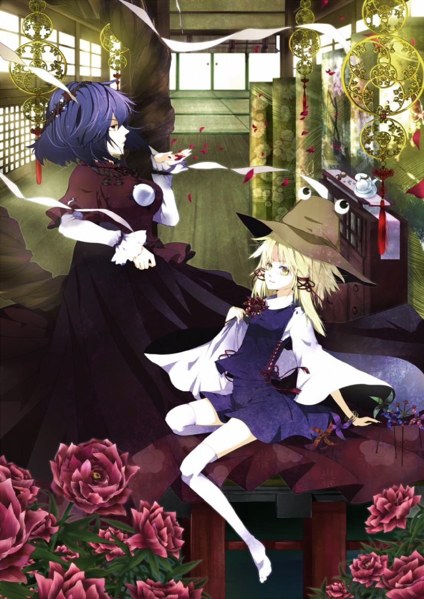 moriya suwako and yasaka kanako (touhou) drawn by yume_koucha